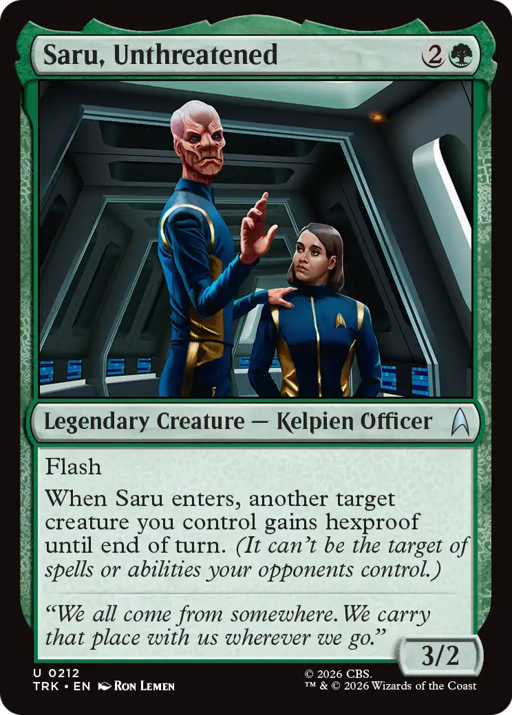 Saru, Unthreatened Magic: The Gathering card