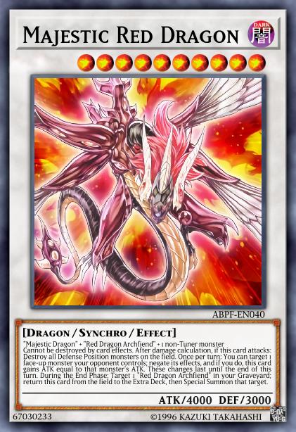 Majestic Red Dragon Card Image
