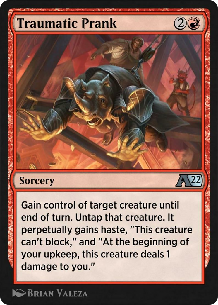 Traumatic Prank Card Image