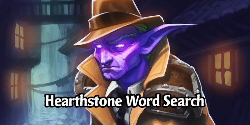 The Heroes of Hearthstone Word Search