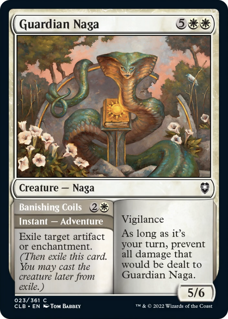 Guardian Naga // Banishing Coils Card Image