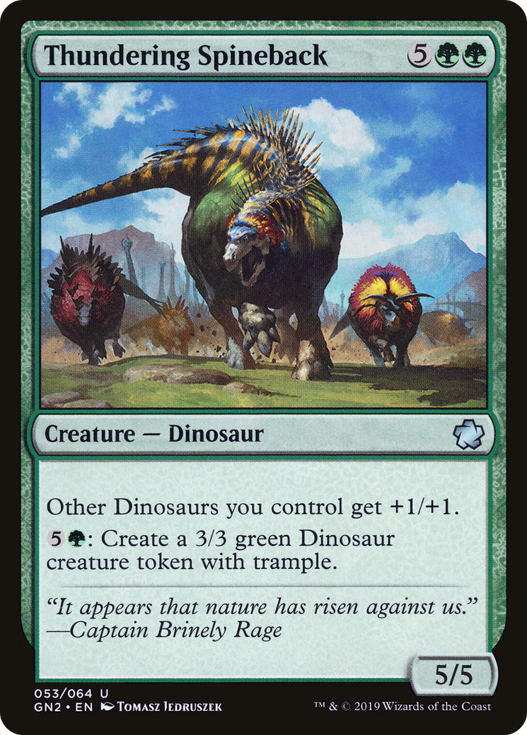 Thundering Spineback Card Image