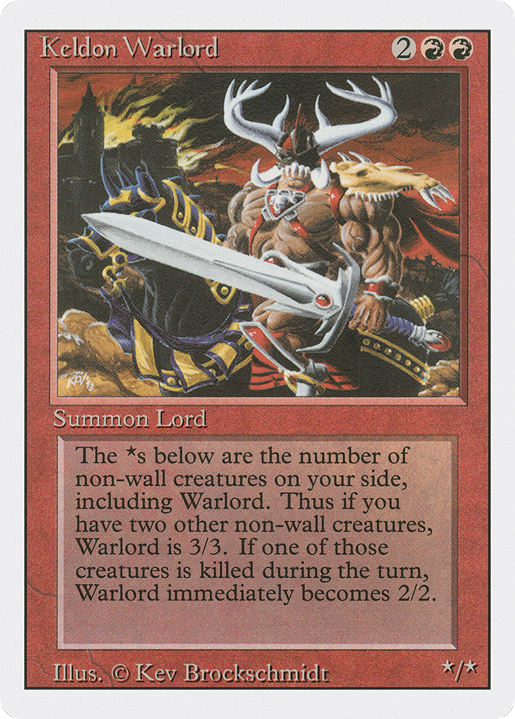 Keldon Warlord Card Image