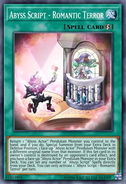 Abyss Script - Romantic Terror Card Image