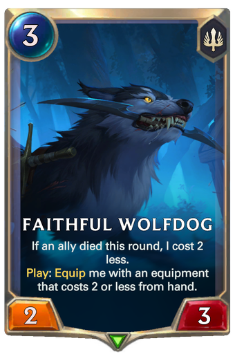 Faithful Wolfdog Card Image