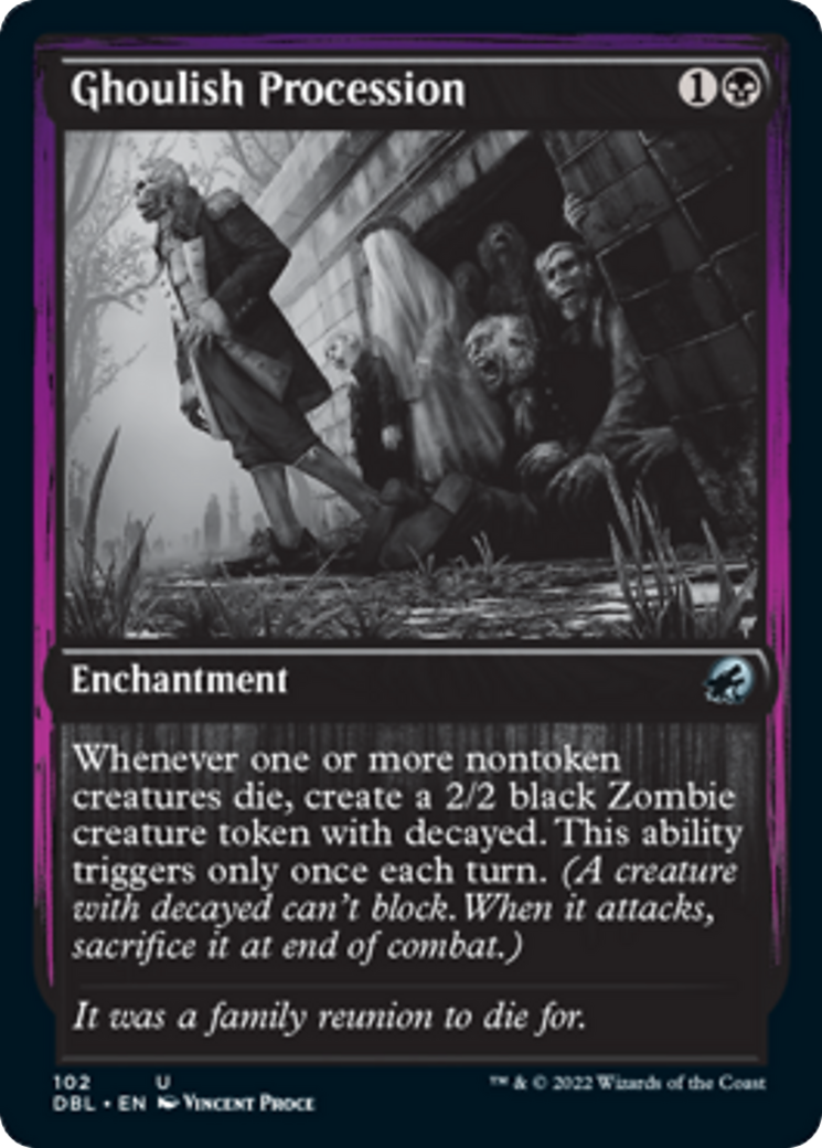 Ghoulish Procession Card Image