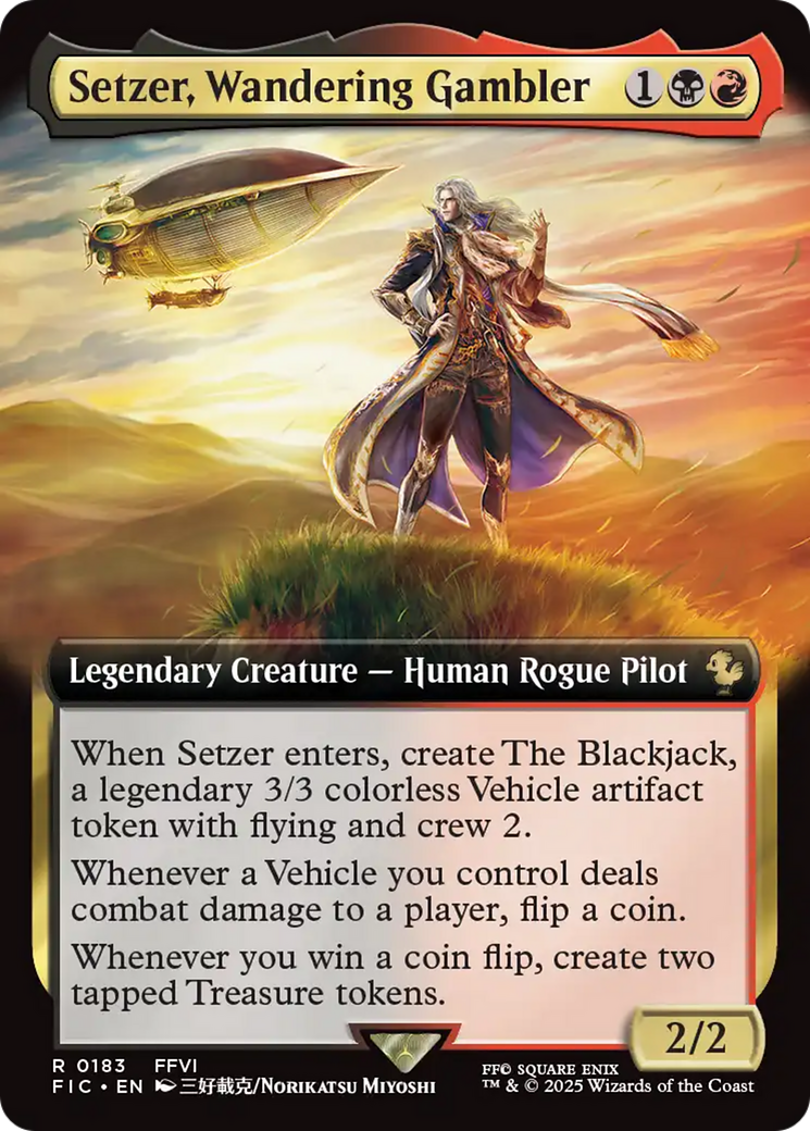 Setzer, Wandering Gambler Card Image