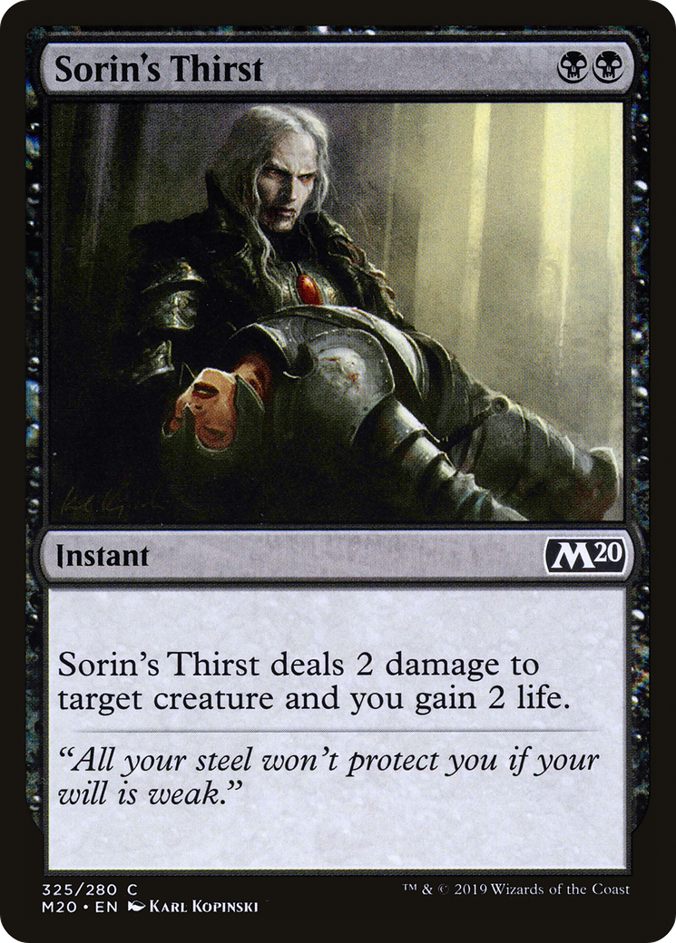 Sorin's Thirst Card Image