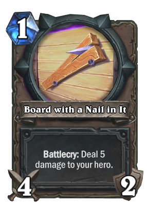 Board with a Nail in It Card Image