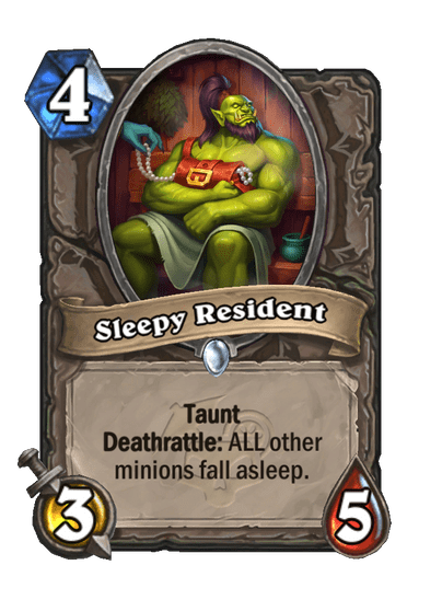 Sleepy Resident Card Image