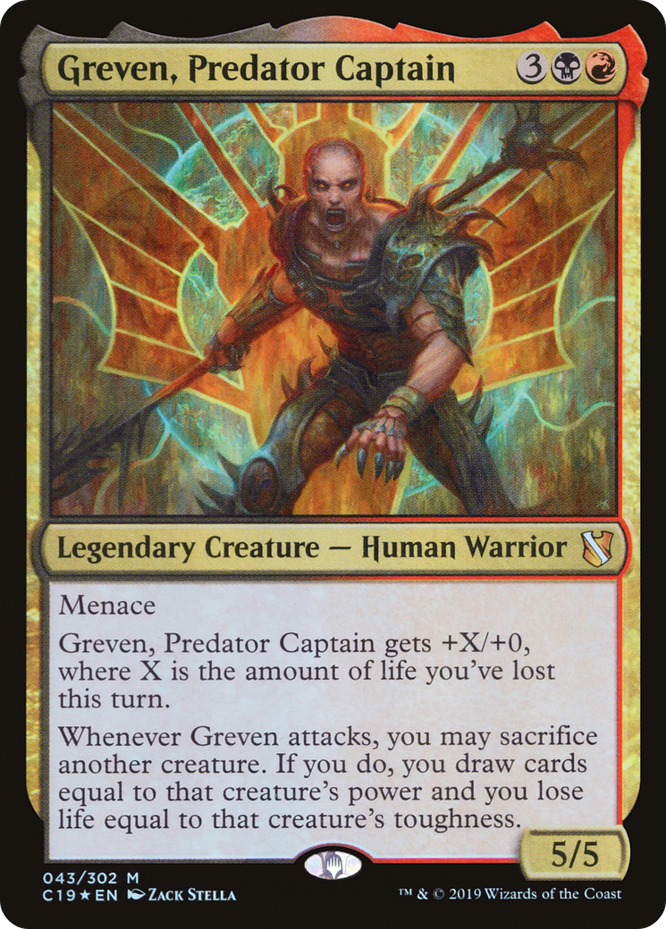 Greven, Predator Captain Card Image