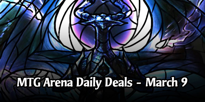Daily Store Deals in MTG Arena for March 9, 2020 - 97% Off Stained Glass Nicol Bolas, Dragon-God
