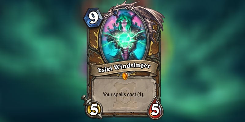 Ysiel Windsinger is a new Druid Legendary Revealed for Hearthstone's Ashes of Outland Expansion