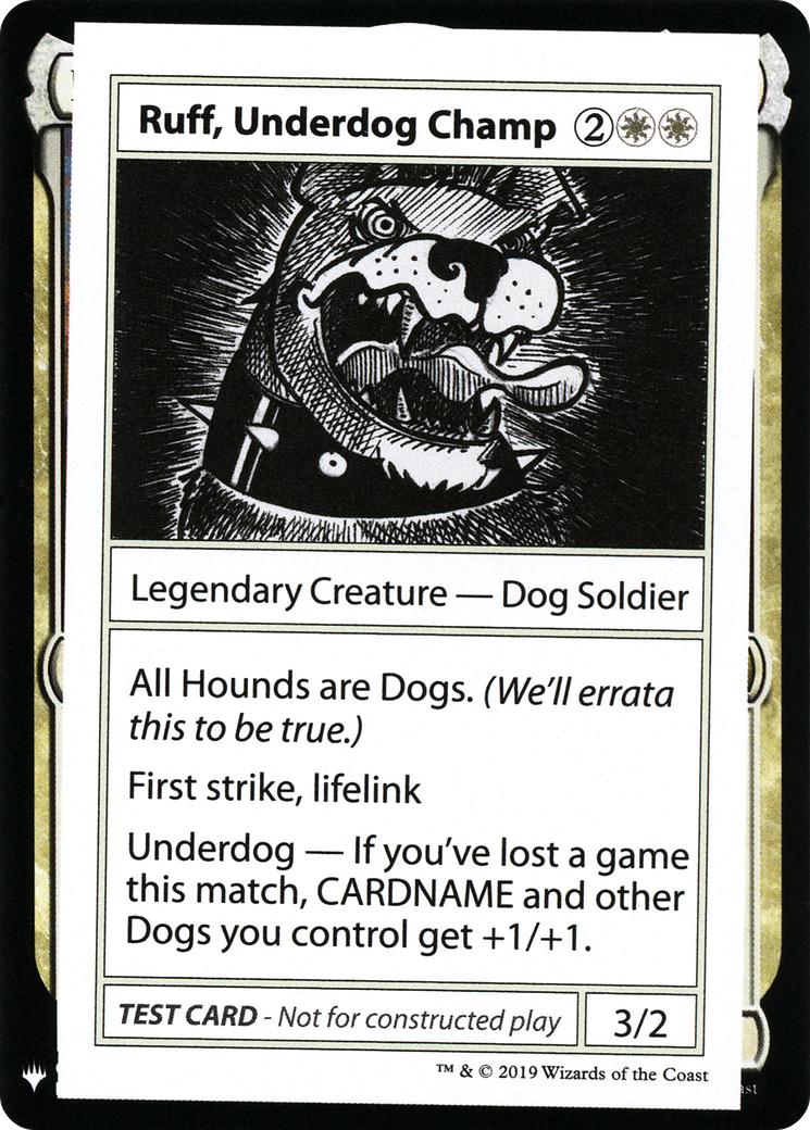 Ruff, Underdog Champ Card Image