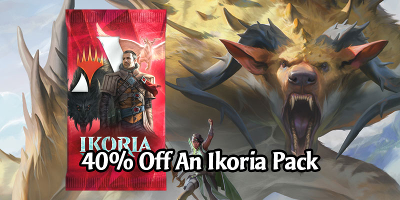 Get an Ikoria Pack Today for 600 Gold - 40% Discount! MTG Arena Daily Deals for May 5