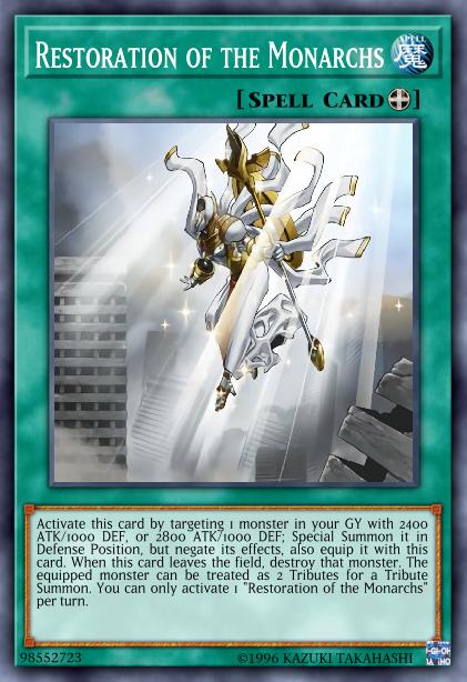 Restoration of the Monarchs Card Image