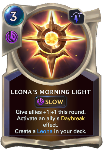 Leona's Morning Light Card Image