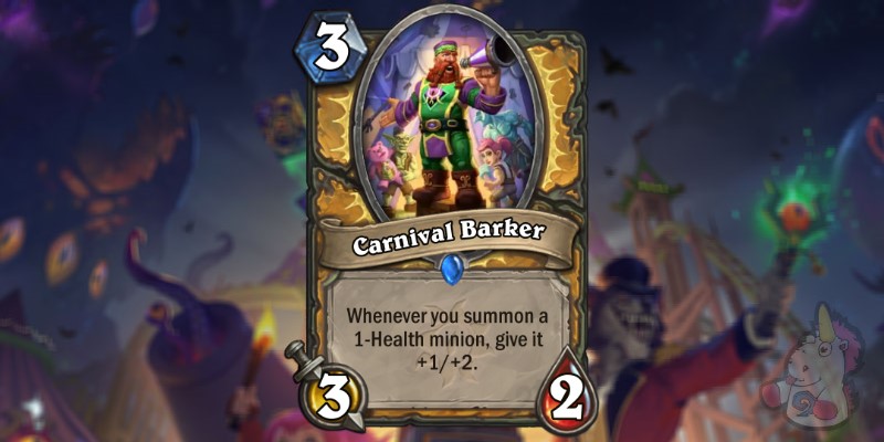 Carnival Barker is a New Paladin Card Revealed for Hearthstone's Darkmoon Faire Expansion