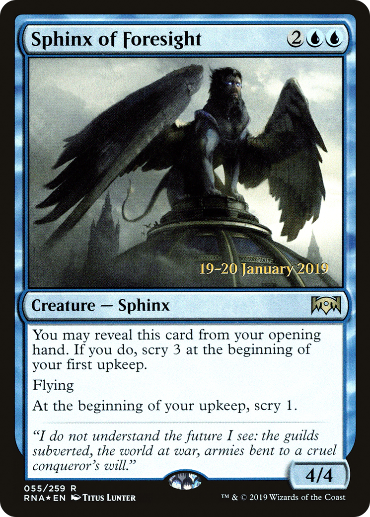 Sphinx of Foresight Card Image