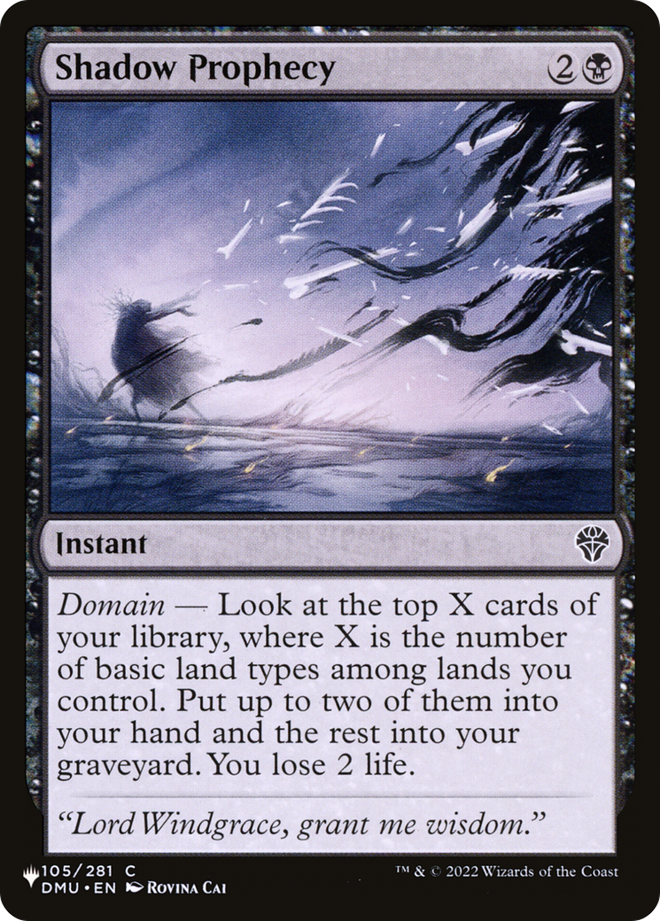 Shadow Prophecy Card Image