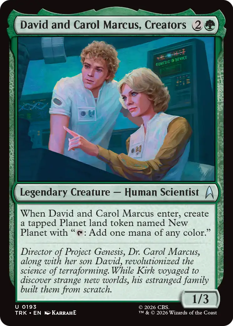 David and Carol Marcus, Creators Magic: The Gathering card