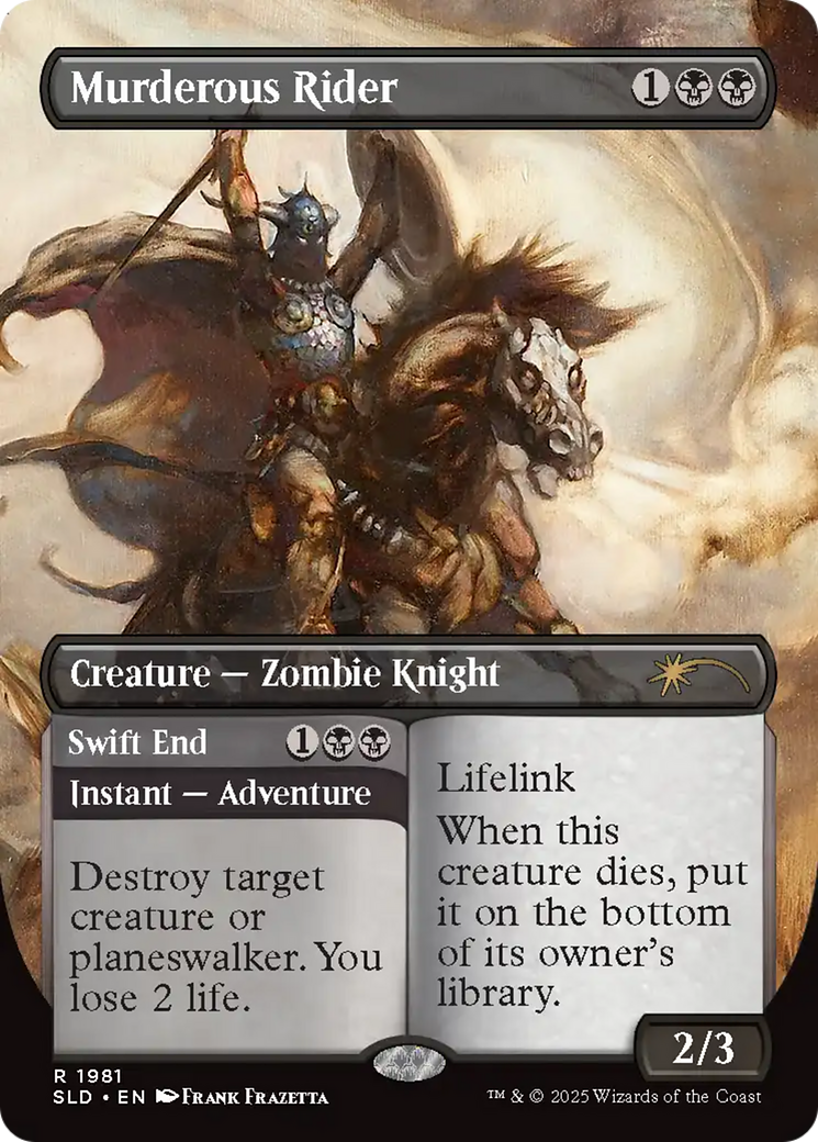 Murderous Rider // Swift End Card Image