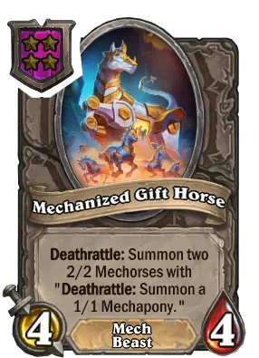 Mechanized Gift Horse Card Image