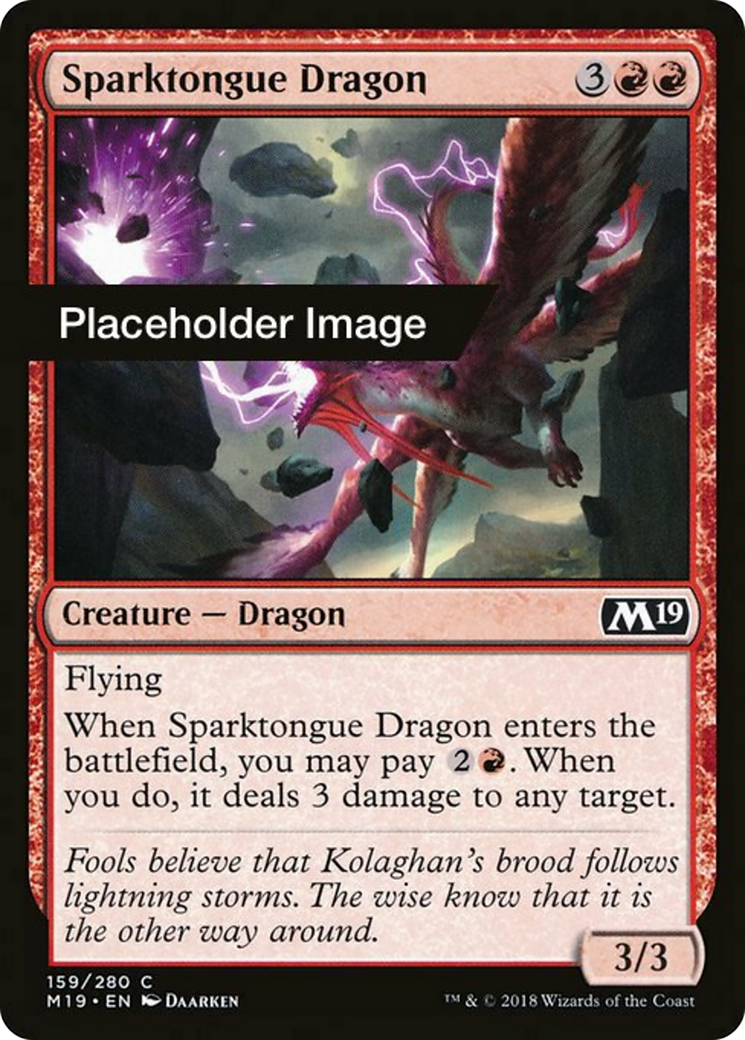 Sparktongue Dragon Card Image