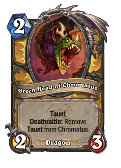 Green Head of Chromatus Card Image