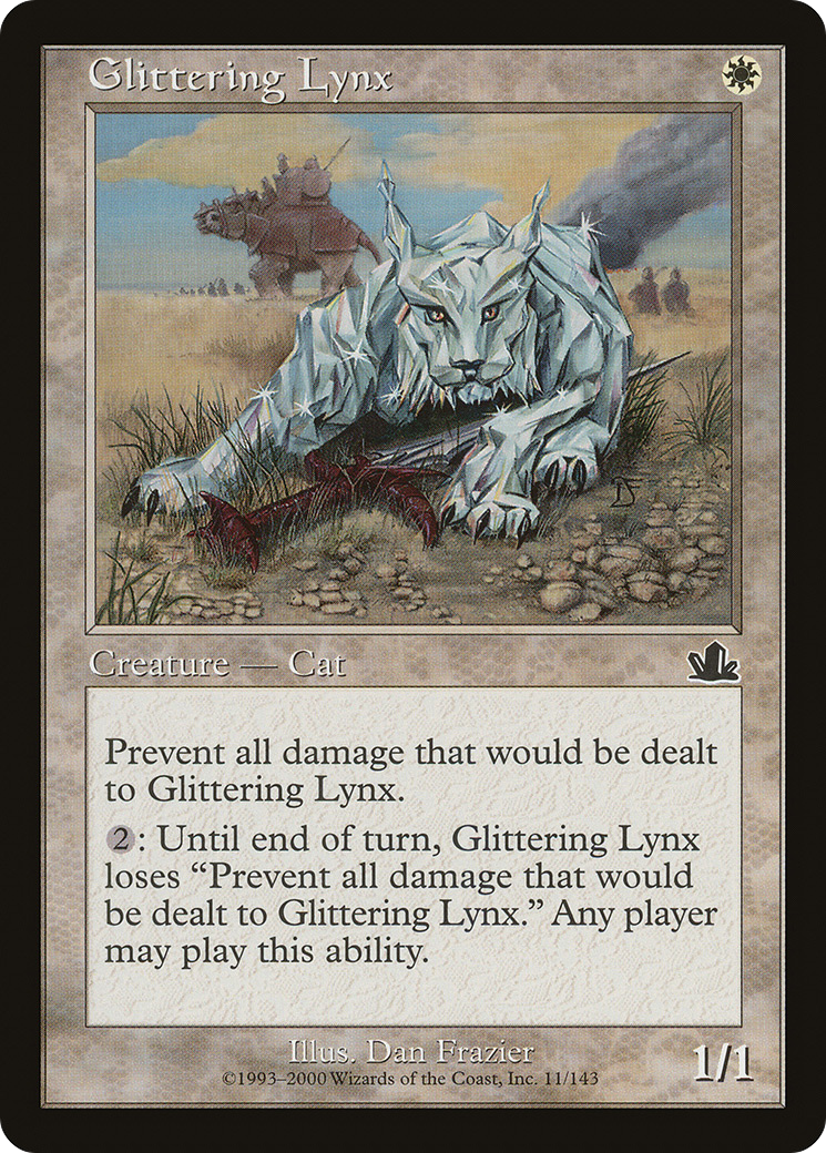 Glittering Lynx Card Image