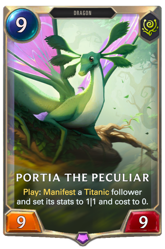Portia the Peculiar Card Image