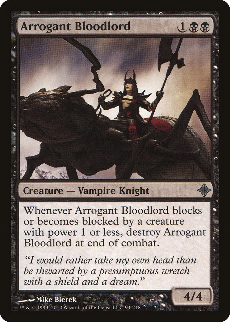 Arrogant Bloodlord Card Image