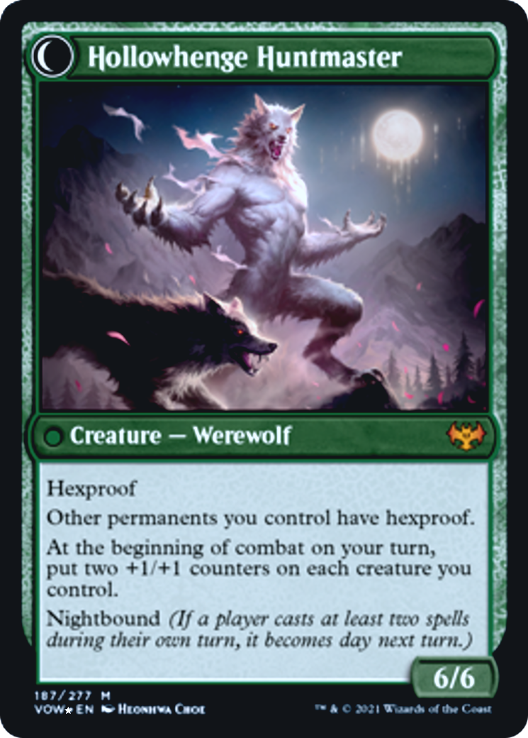 Avabruck Caretaker // Hollowhenge Huntmaster Card Image