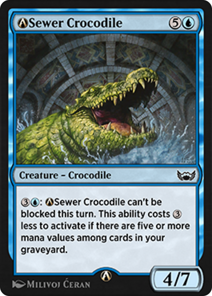 A-Sewer Crocodile Card Image