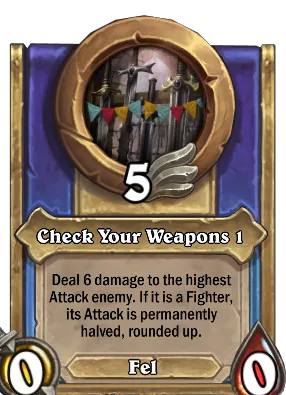 Check Your Weapons 1 Card Image