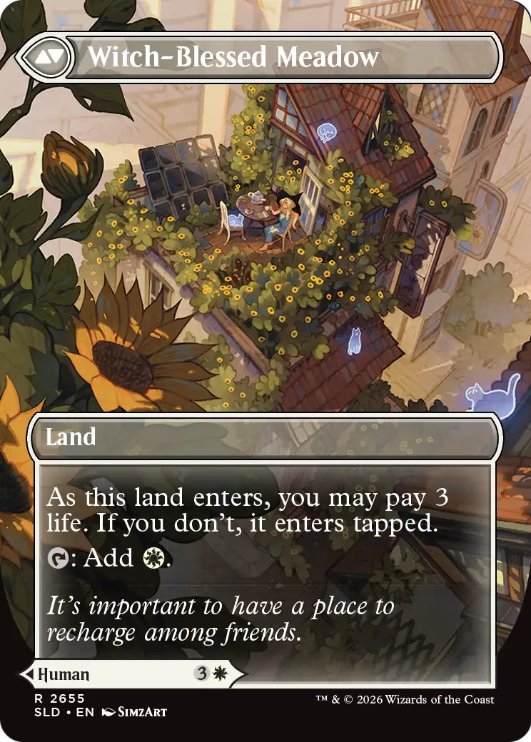Witch Enchanter // Witch-Blessed Meadow Card Image