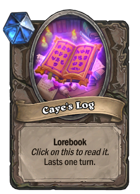 Caye's Log Card Image