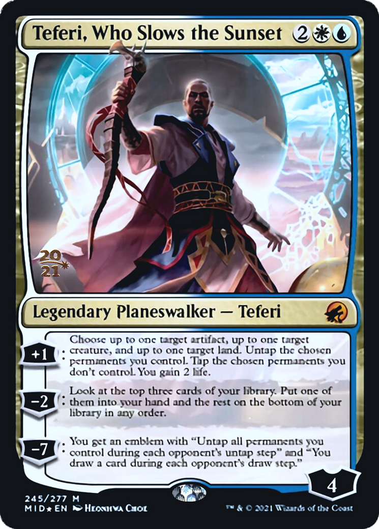 Teferi, Who Slows the Sunset Card Image