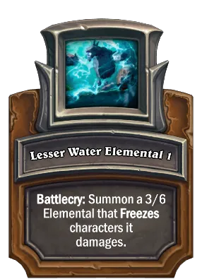 Lesser Water Elemental 1 Card Image