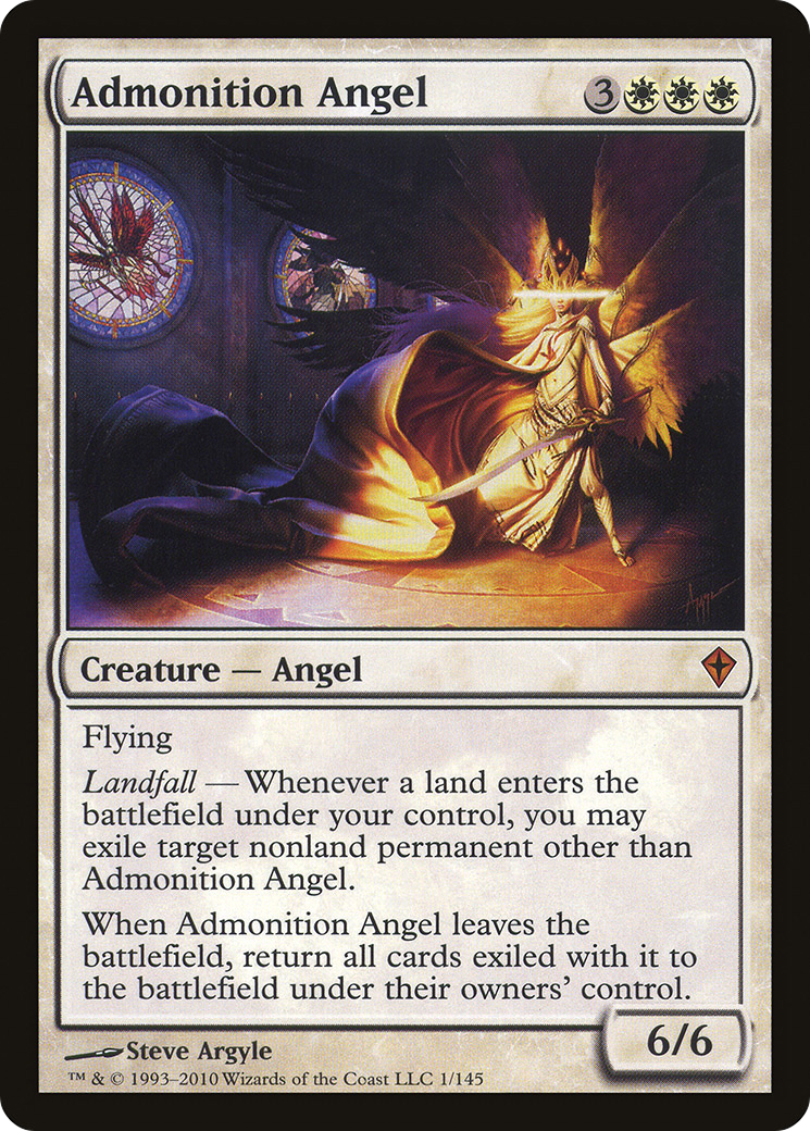 Admonition Angel Card Image
