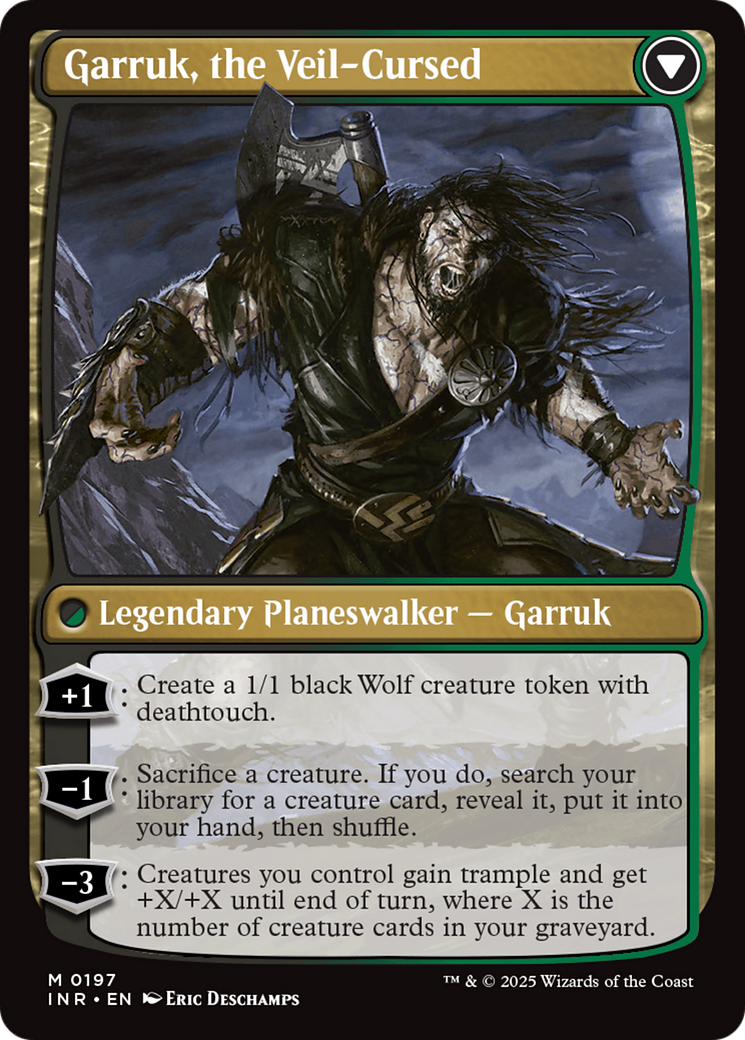 Garruk Relentless // Garruk, the Veil-Cursed Card Image
