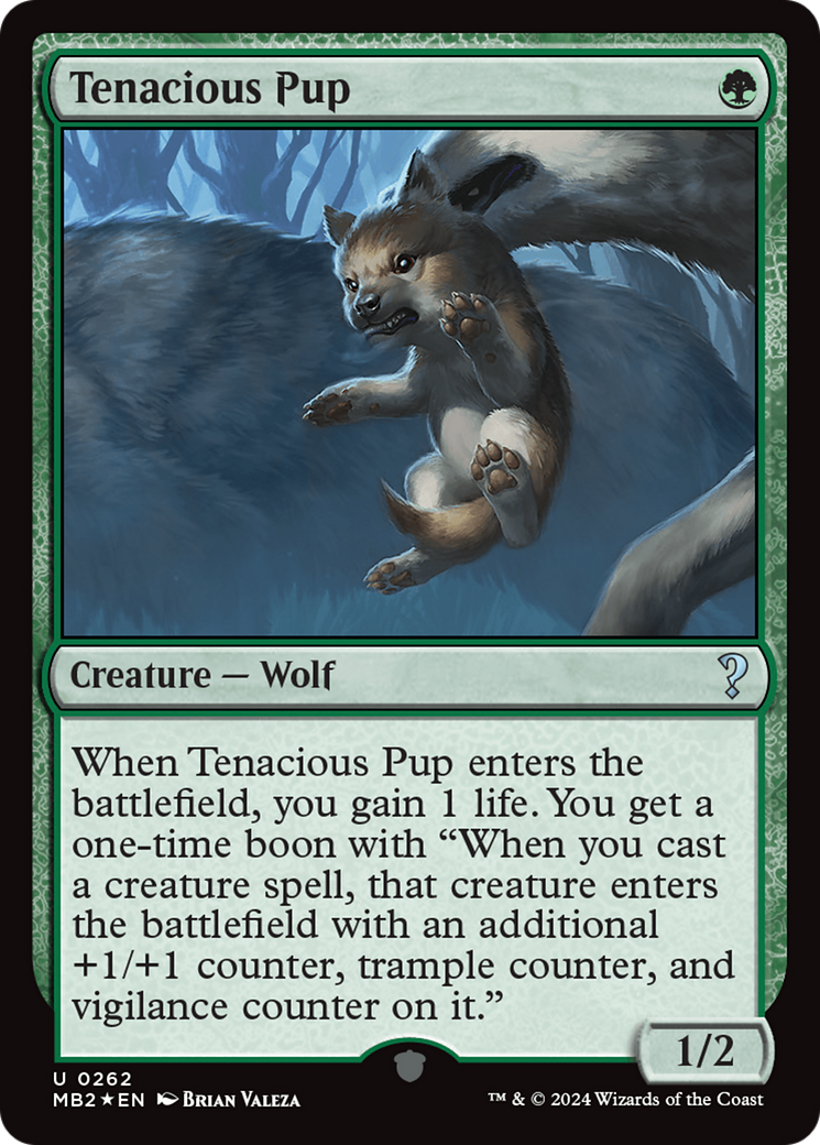 Tenacious Pup Card Image