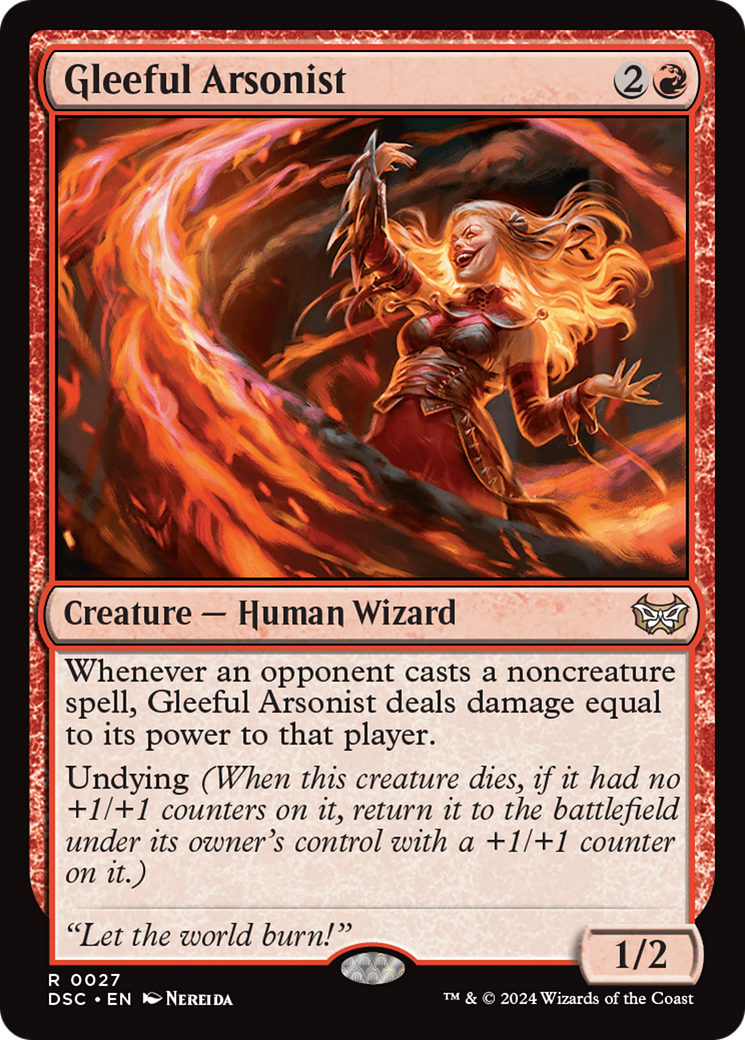 Gleeful Arsonist Card Image