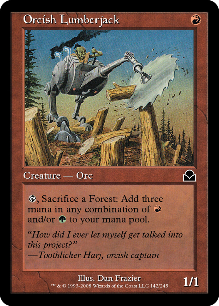 Orcish Lumberjack Card Image