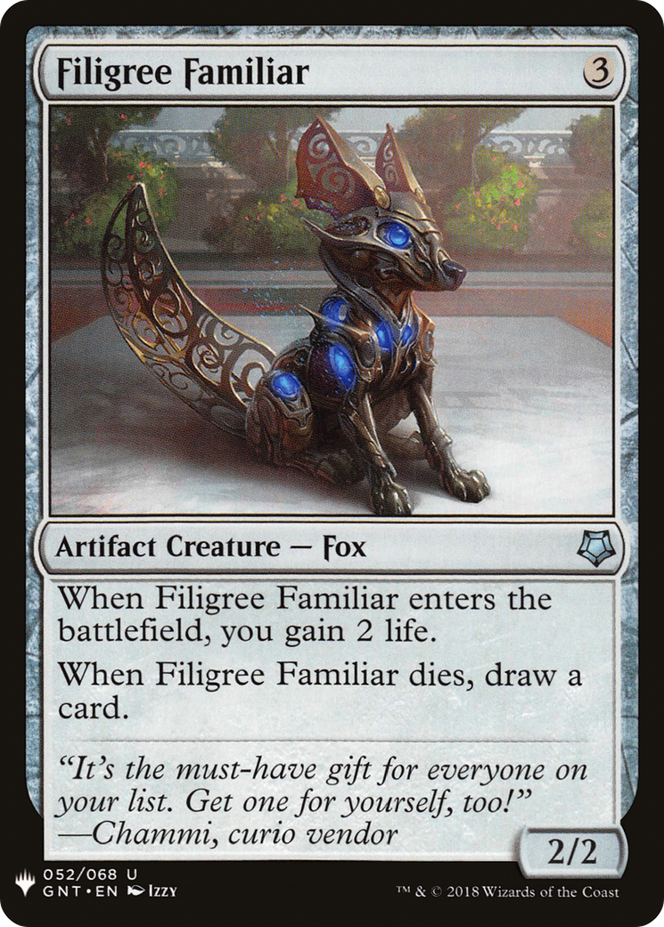 Filigree Familiar Card Image