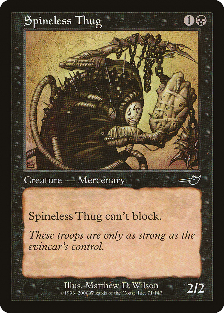 Spineless Thug Card Image