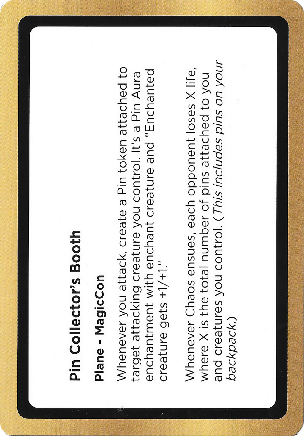 Pin Collector's Booth Card Image