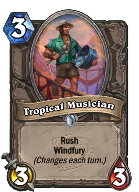 Tropical Musician Card Image