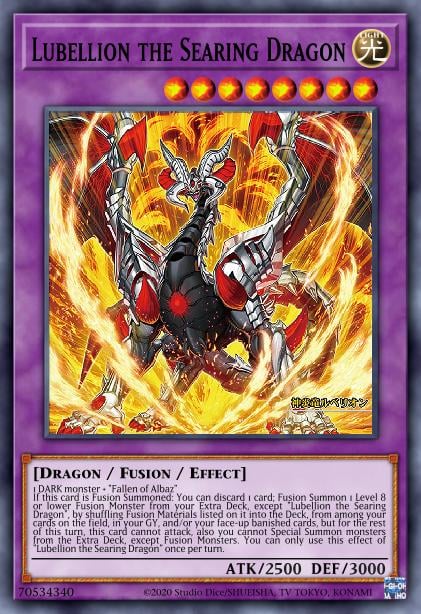 Lubellion the Searing Dragon Yu-Gi-Oh Card, Art 2