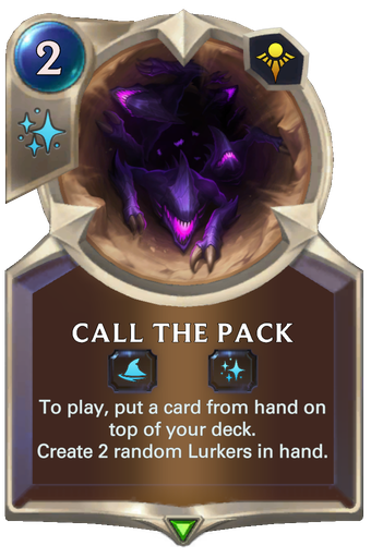 Call the Pack Card Image